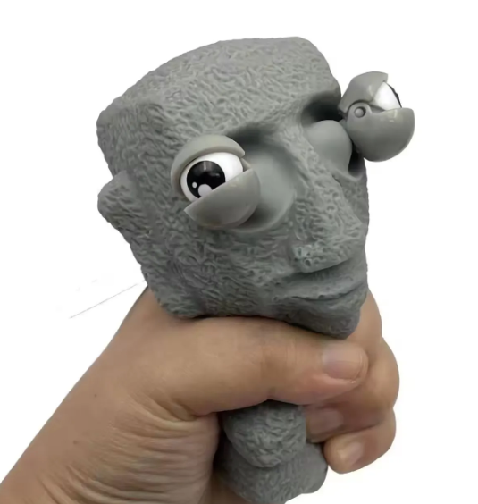Decompression Squeeze Stone Man Toy – Funny Stress Relief Fidget Toy
