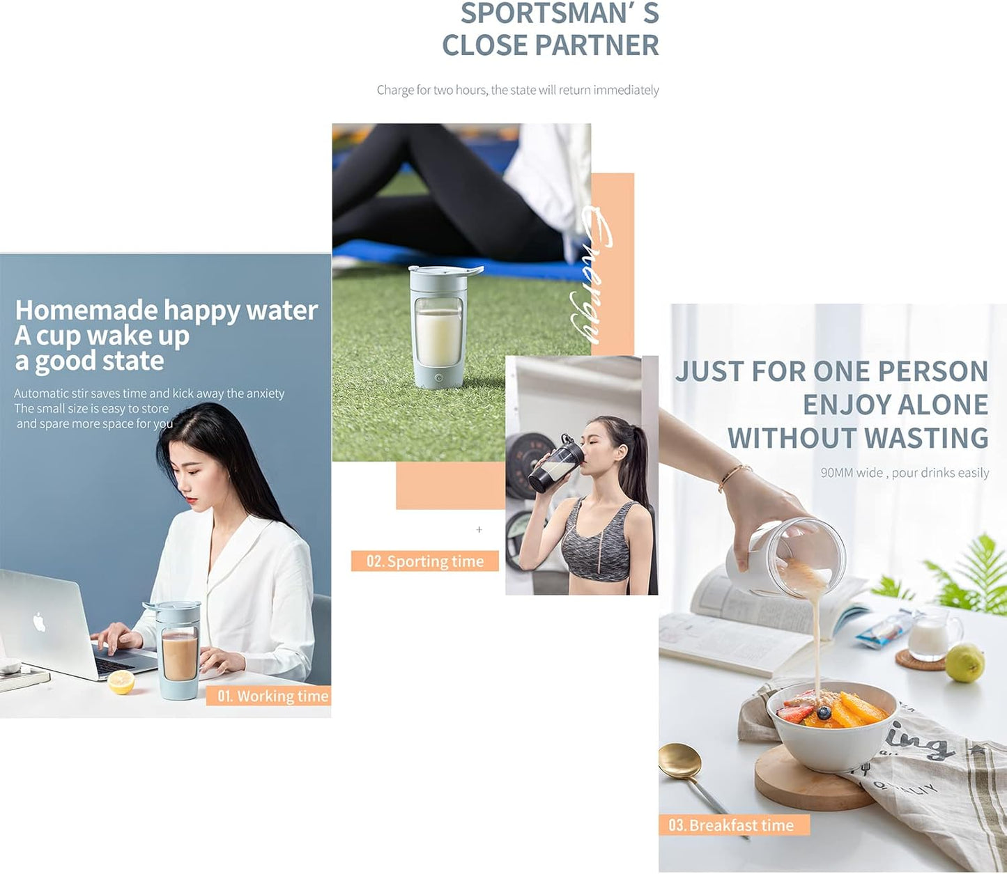 VortexMix Electric Shaker Cup ā Smooth Blends On the Go