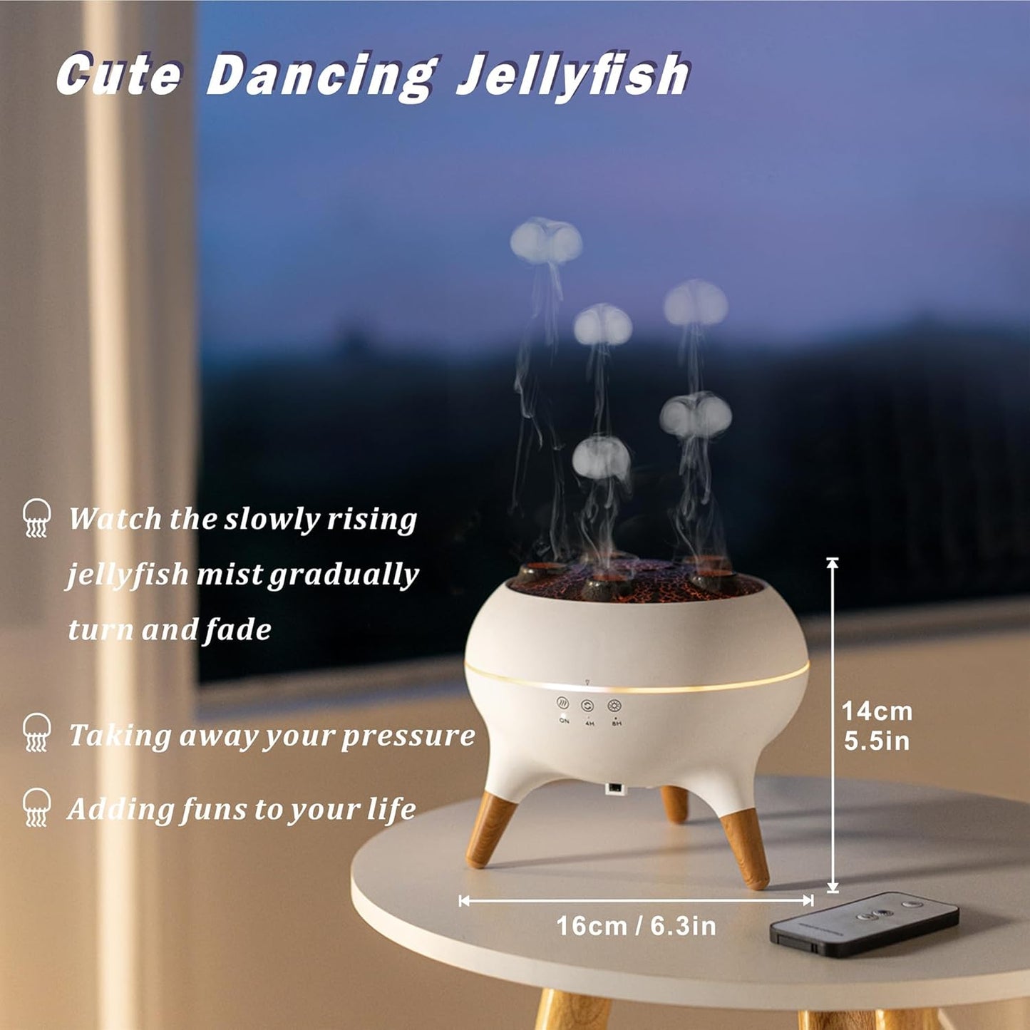 Aqua Aura Jellyfish Humidifier – Breathe Easy, Glow Deeply