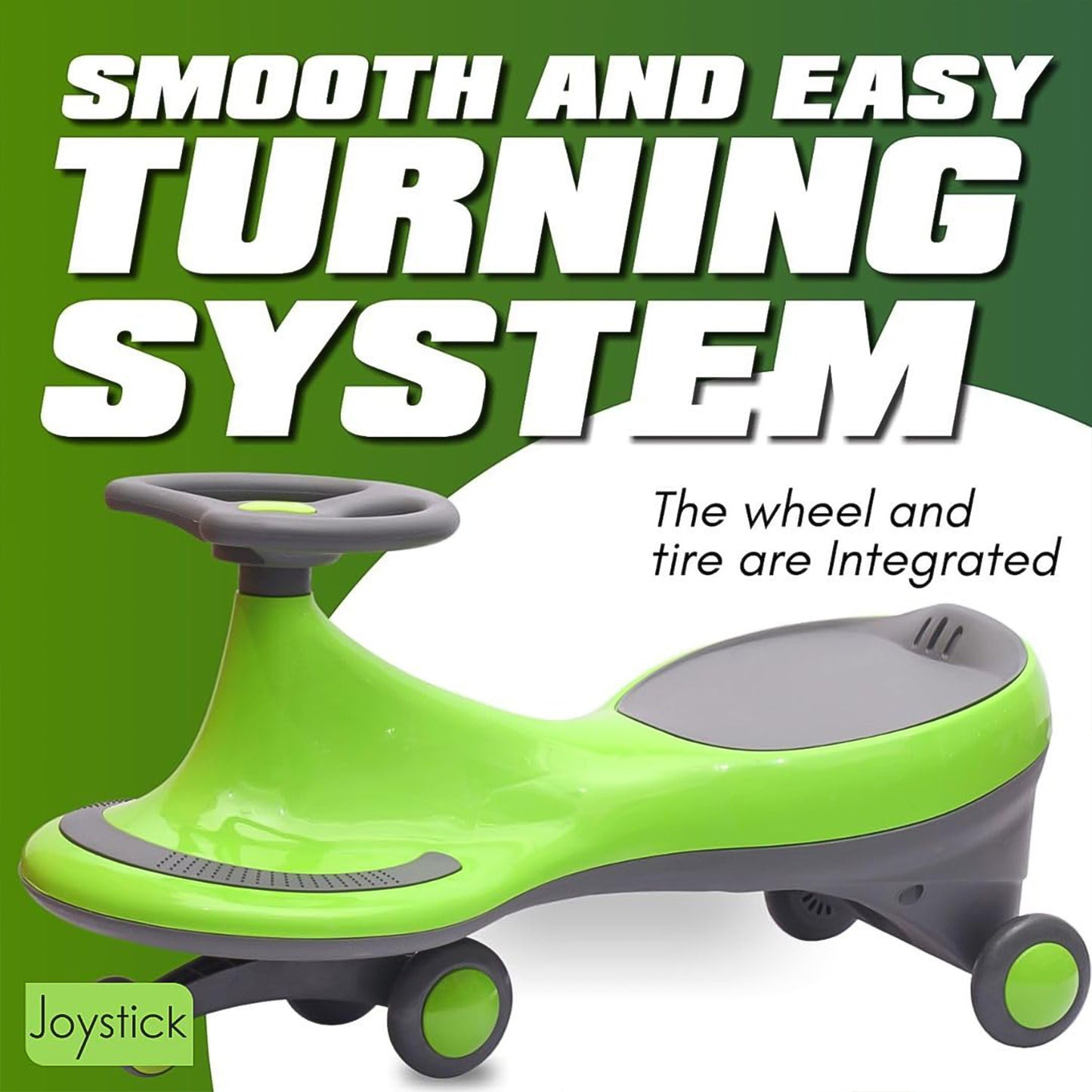 मुलांसाठी प्रीमियम मॅजिक स्विंग कार - स्क्रॅच-फ्री व्हील्ससह राइड-ऑन कार (१ पीसी / मिक्स कलर)