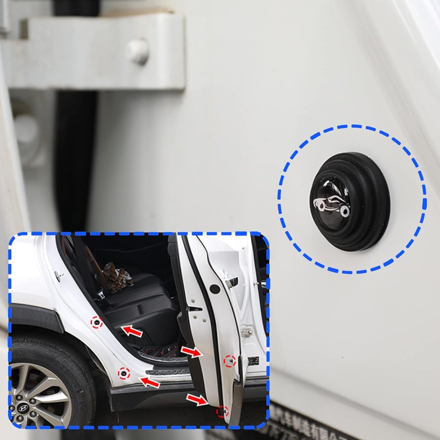 AutoGuard™ Car Door Shock Absorber & Protection Sticker – Noise Reducing Gasket (1 Pc)