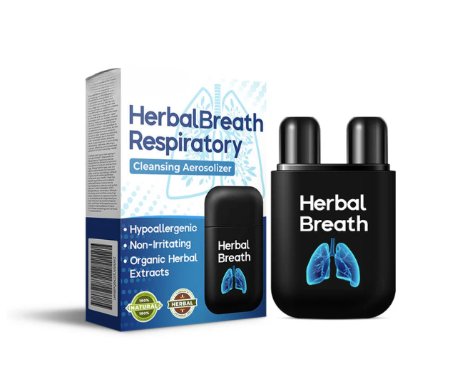Herbal Breathe Respiratory Cleansing Aerosolizer – Natural Lung Detox & Breathing Support