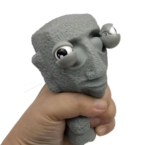 Decompression Squeeze Stone Man Toy – Funny Stress Relief Fidget Toy