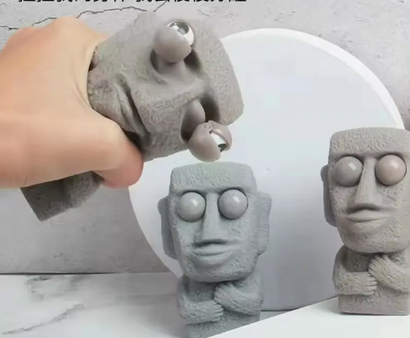 Decompression Squeeze Stone Man Toy – Funny Stress Relief Fidget Toy