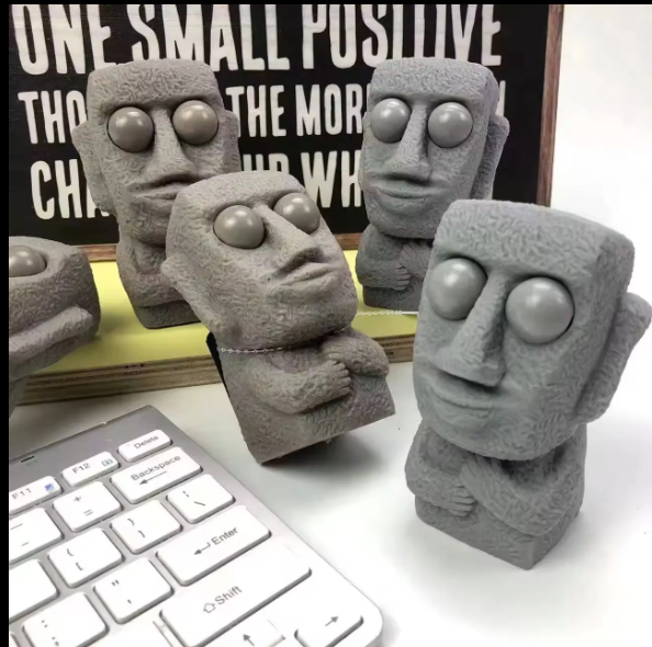 Decompression Squeeze Stone Man Toy – Funny Stress Relief Fidget Toy