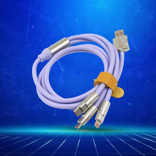 Twinspire ChargeMaster™ – 3-in-1 Super Fast Charging Cable (1 Pc)
