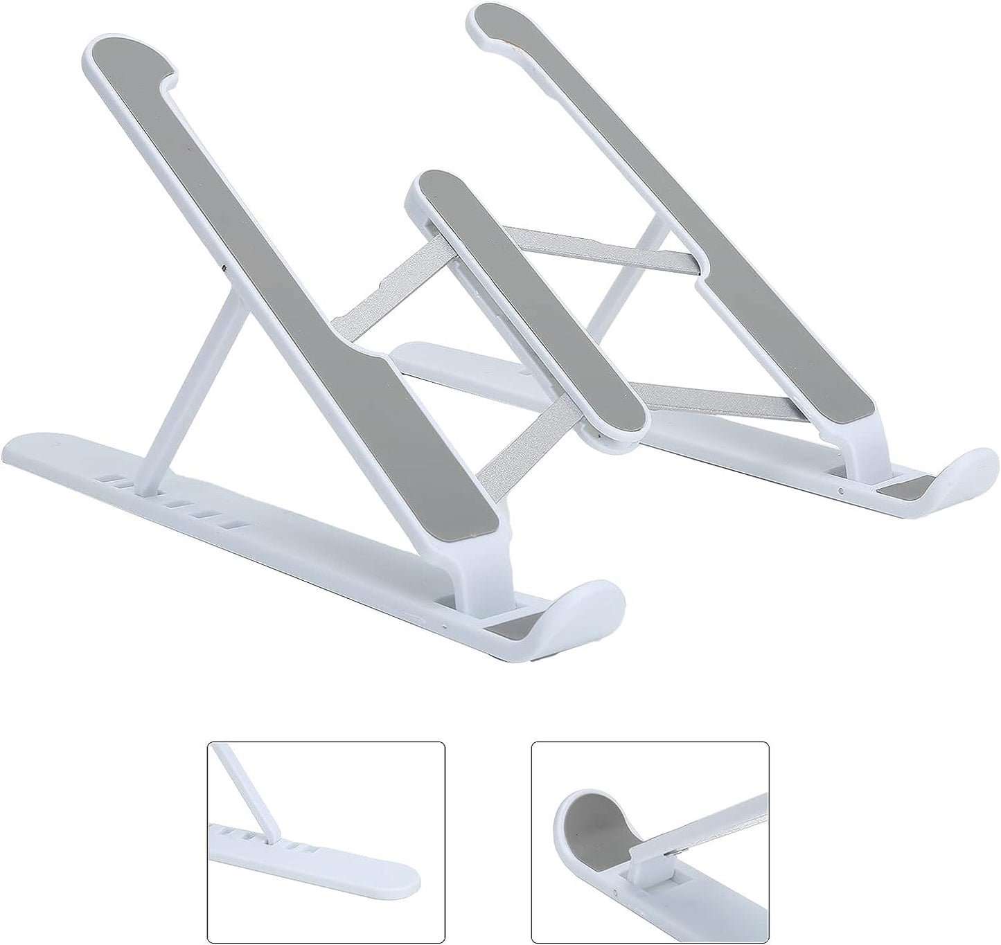 FlexiLift™ Adjustable Laptop Stand – 7-Level Ergonomic Riser with Foldable Legs