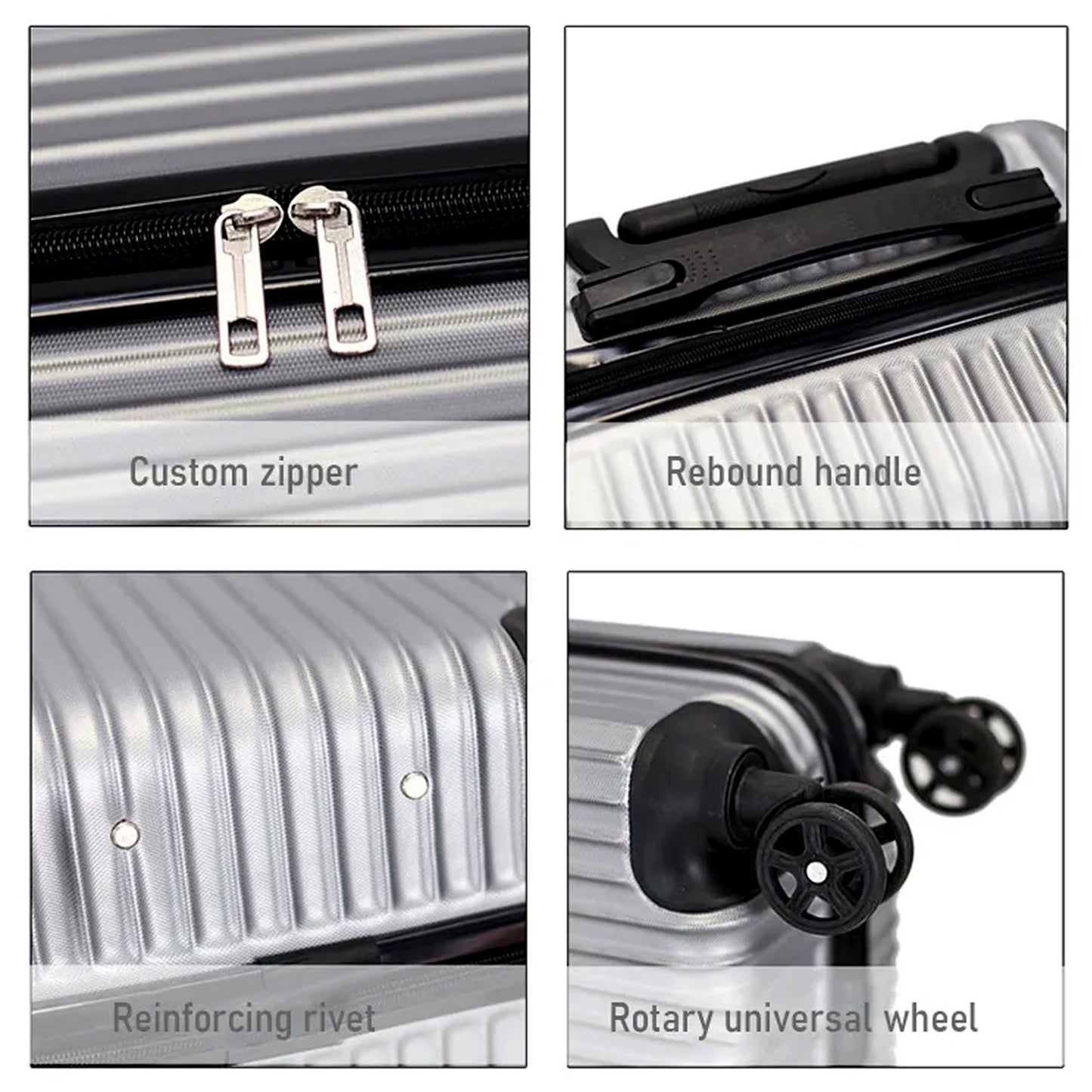 TwinSpire™ Trolley Bag Set – 2-Piece Luggage Combo (Big & Small) for Men & Women