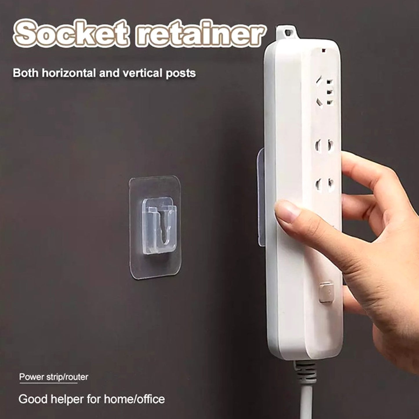 ट्विनस्पायर हुकमास्टर™ – हेवी ड्युटी अॅडेसिव्ह प्लास्टिक वॉल हुक (१ जोडी)