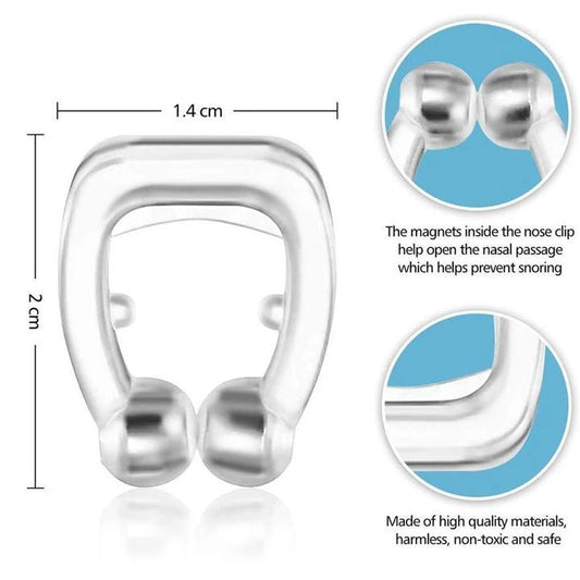 BreatheEasy Snore Stopper Nose Clip – Magnetic Anti-Snoring Aid