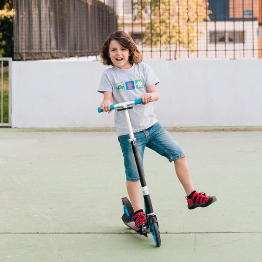 TwinSpire™ FoldPro Kids 2-Wheel Ride-On Scooter (Adjustable & Foldable | Ages 4-8 | Multicolor)