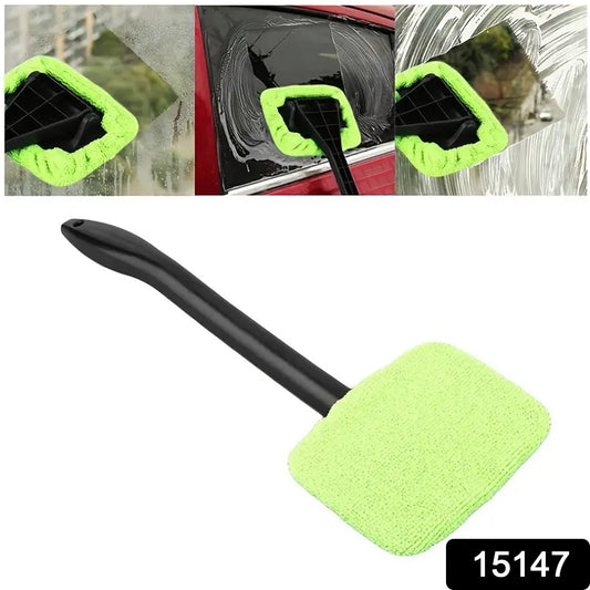 ClearView™ Windshield Cleaner Wiper – 38cm Handle with Microfiber Cloth