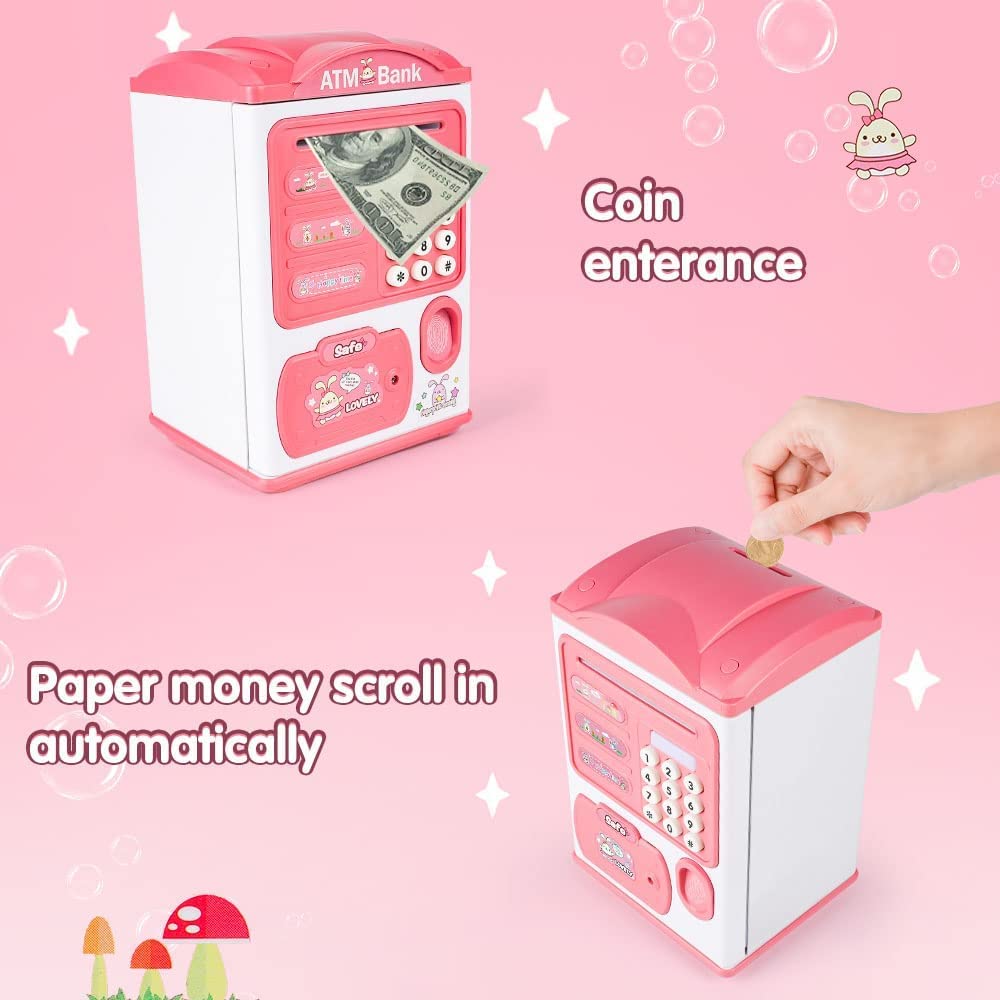 SmartGuard™ Fingerprint ATM Piggy Bank for Kids – Interactive Savings Machine