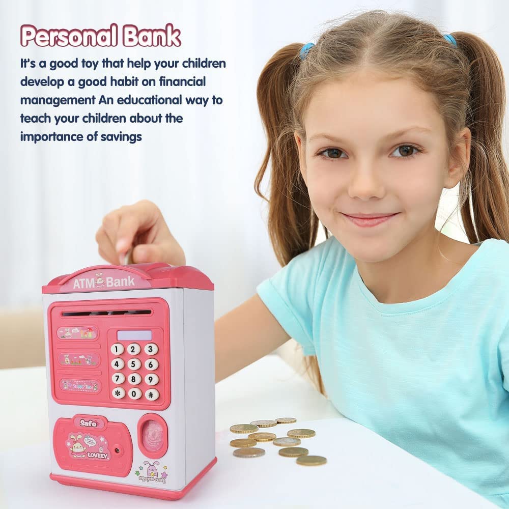SmartGuard™ Fingerprint ATM Piggy Bank for Kids – Interactive Savings Machine