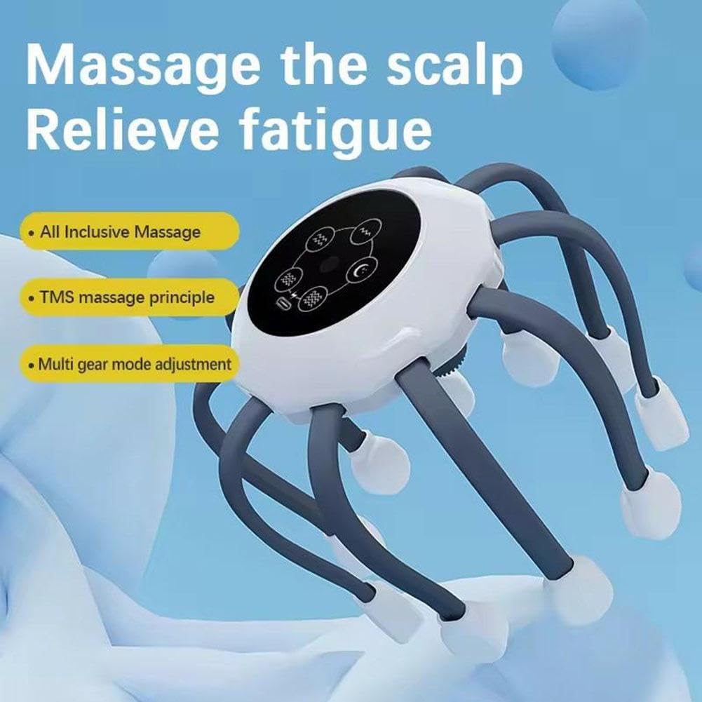 OctoCalm™ Head Massager – Relaxing Scalp Stress Relief Tool