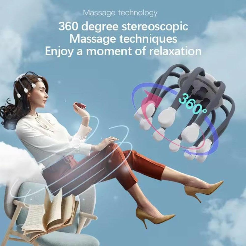 OctoCalm™ Head Massager – Relaxing Scalp Stress Relief Tool