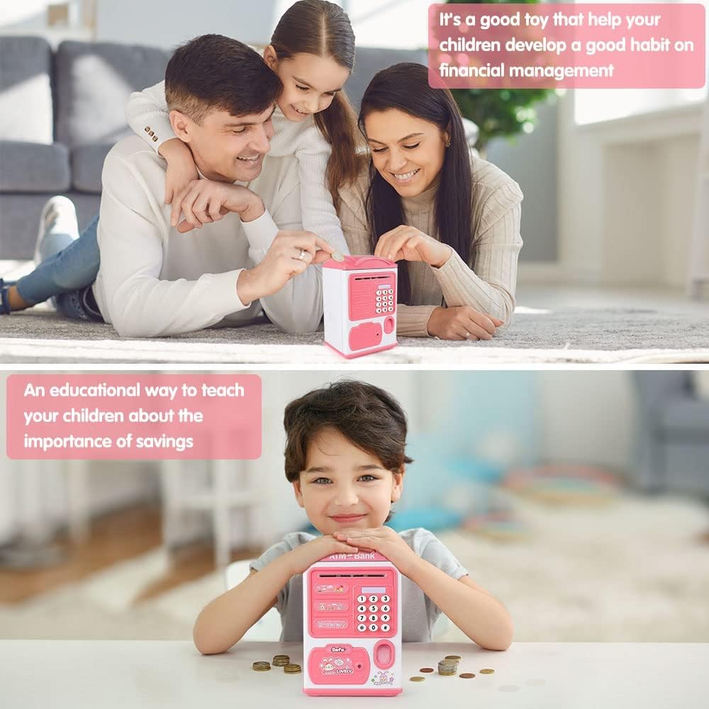 SmartGuard™ Fingerprint ATM Piggy Bank for Kids – Interactive Savings Machine