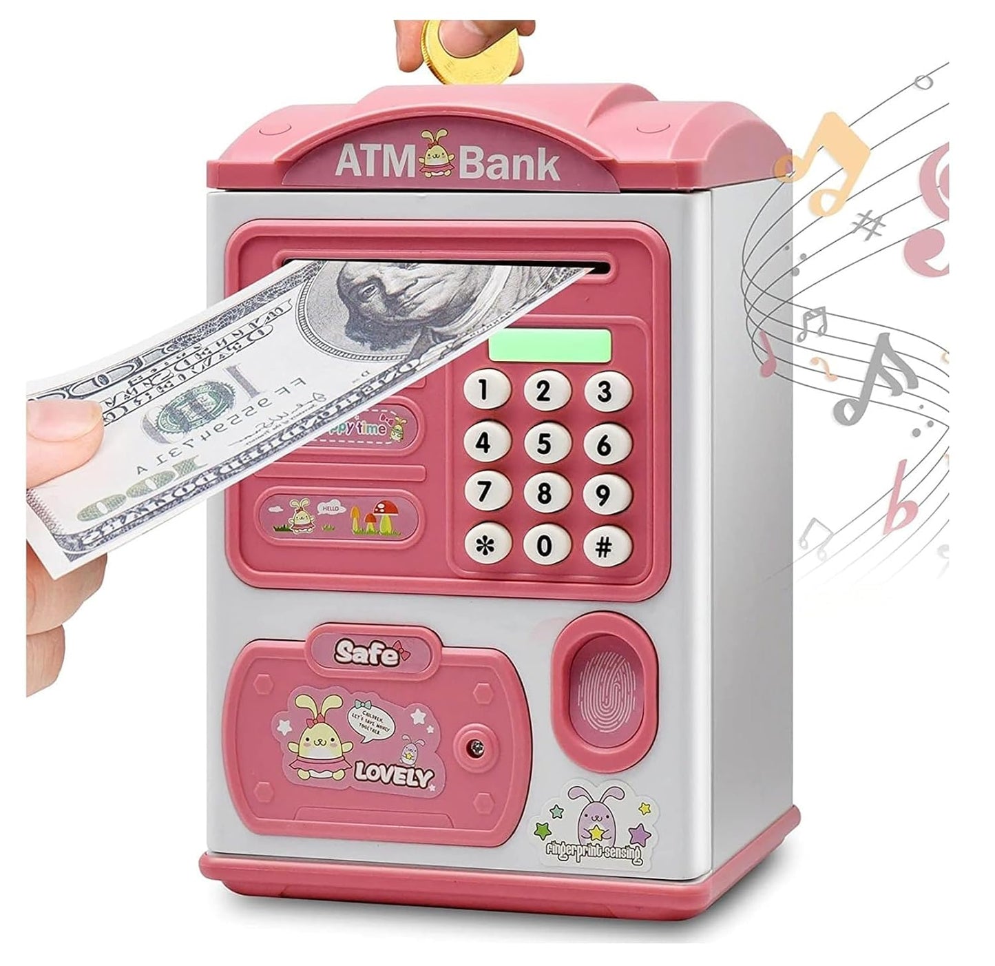 SmartGuard™ Fingerprint ATM Piggy Bank for Kids – Interactive Savings Machine