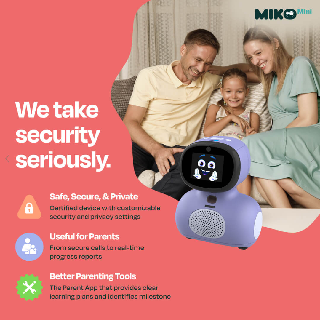 Miko My Companion Mini – AI Robot for Kids (Purple)