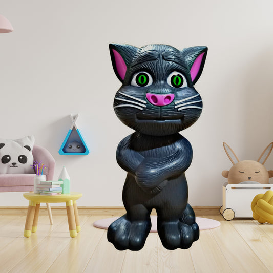 TwinSpire™ TalkiTom Interactive Talking Cat Toy (Mimicry + Touch Response | Ages 2+ | White/Grey)
