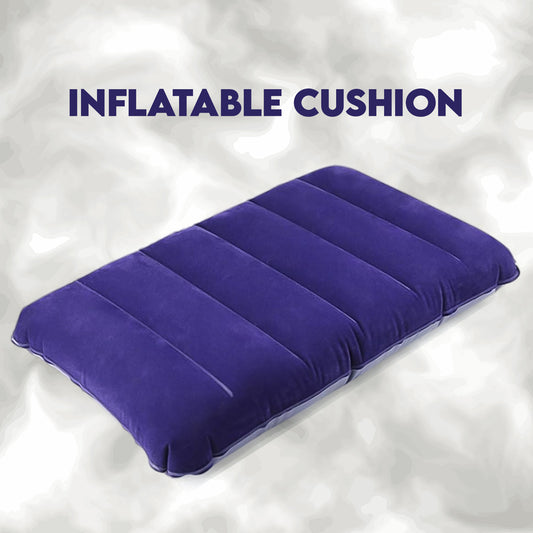 TwinSpire™ Velvet Air Inflatable Travel Pillow – Blue (510)