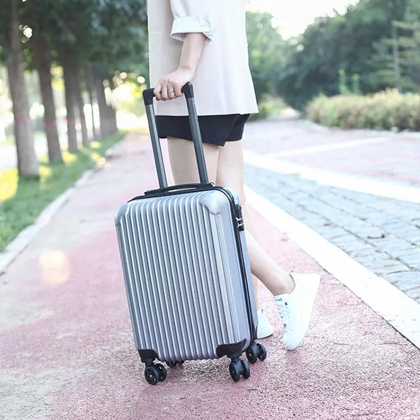 TwinSpire™ Trolley Bag Set – 2-Piece Luggage Combo (Big & Small) for Men & Women