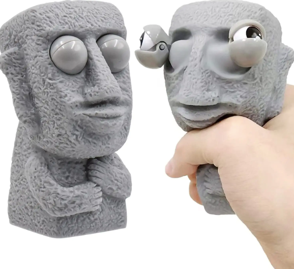 Decompression Squeeze Stone Man Toy – Funny Stress Relief Fidget Toy