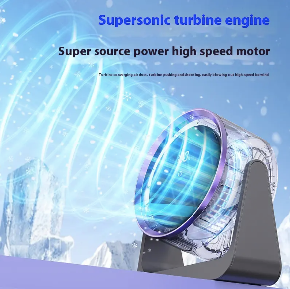 Air Circulation Mini Wireless Desk Fan