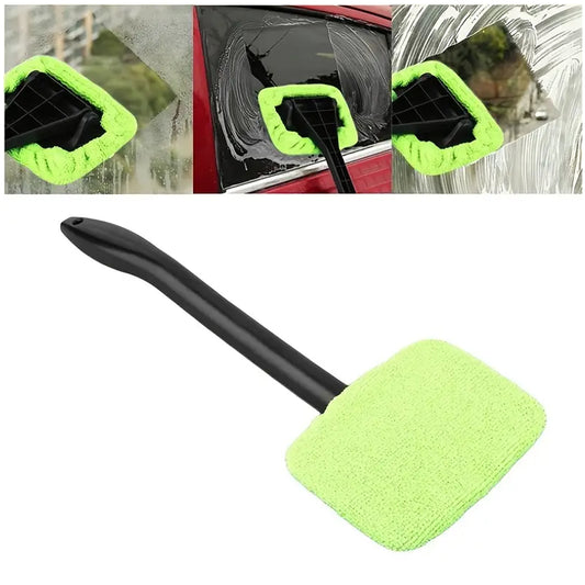 ClearView™ Windshield Cleaner Wiper – 38cm Handle with Microfiber Cloth