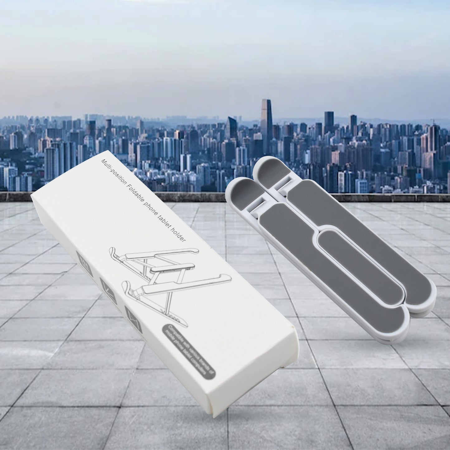 FlexiLift™ Adjustable Laptop Stand – 7-Level Ergonomic Riser with Foldable Legs